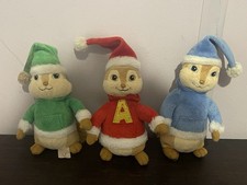 TY Alvin And The Chipmunks Christmas Soft Toy Plush Alvin Simon Theodore 2011