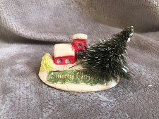 Early Chalk/Plaster Vintage Cake Decoration Traditional Scene