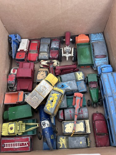 Box vintage diecast toy - vintage, car