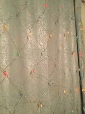 Habitat Multicoloured String Curtain Christmas Fairy Lights New 
