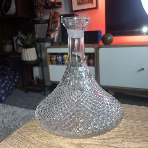 Decanter vintage cut - decanter, glass