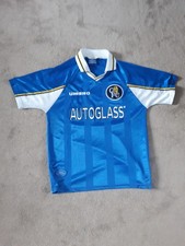 Vintage Chelsea Football Club 1997 - 98 Umbro Autoglass Home Shirt Adult Size M