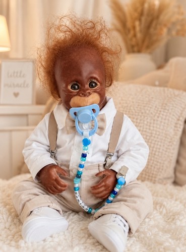 Reborn chimp monkey doll pooky - chimp,