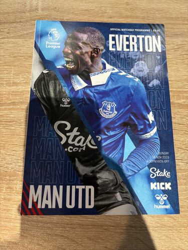 Everton home programmes - everton,