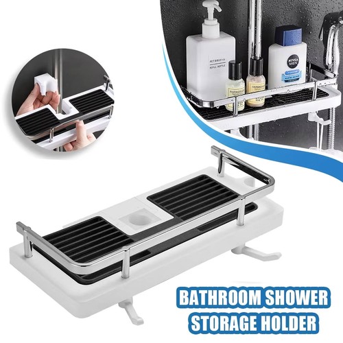 Hanging pole shower caddy - shower,