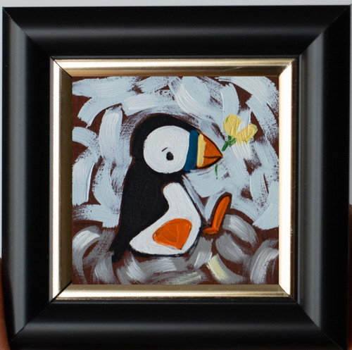 Tiny funny toucan bird flower - bird,