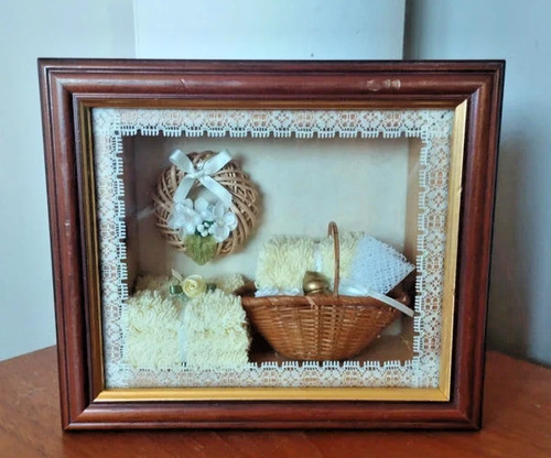 Vintage bathroom diorama - bathroom,