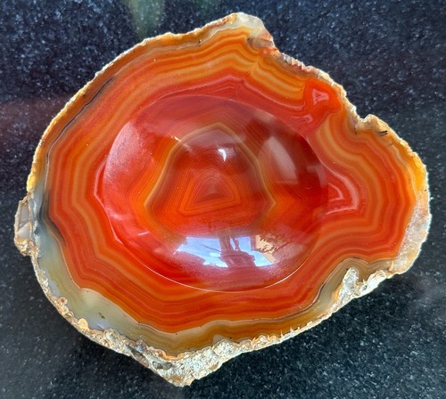 Beautifully banded orange red - beautifully,