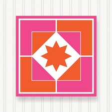 Barn Quilt Square, 8 Sizes, Outdoor & Indoor Wall Art, Home Decor, BQ066-04