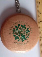 Vintage Old Keyring Wood Wooden The Royal Batanic Gardens Edinburgh EH3 5NZ 