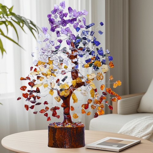Seven chakra crystal - chakra, tree