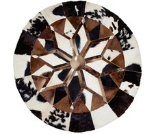Genuine Cow hide Patchwork Rug
