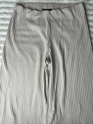 Zara women ribbed wide leg - women's,