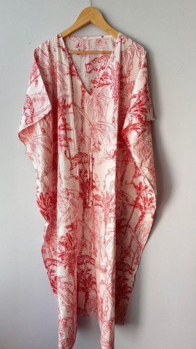Indian cotton red floral - indian,