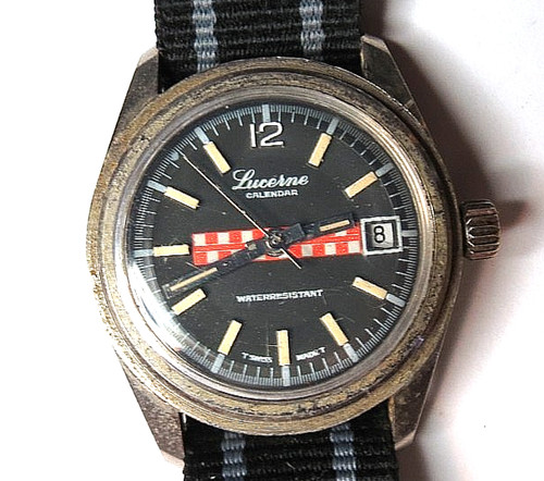 Vintage swiss mens lucerne - swiss,