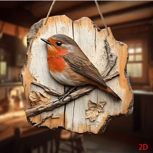 Rustic robin red breast - rustic,