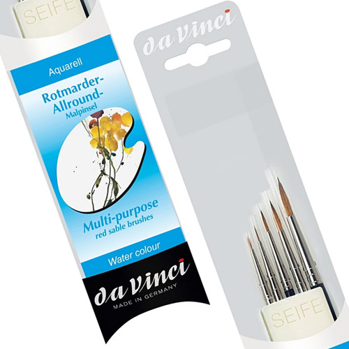 Vinci red sable brush - vinci, set