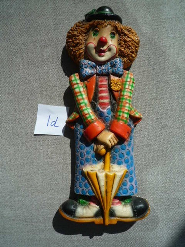 Vintage ceramic clown - ceramic,