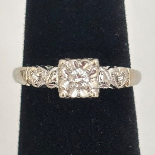 Antique art deco 14k - antique, white