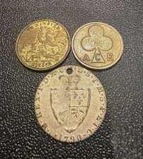 3 Historic Brass Tolkens/