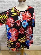 Jazzy polyester T shirt top size 20/22 made in UK  chest 48" PB493