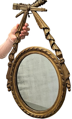 Antique french mirror louis - antique,