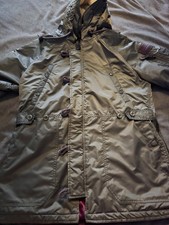 Womens Superdry Flight Edition Jacket Size Large Khaki Colour Great Condition
