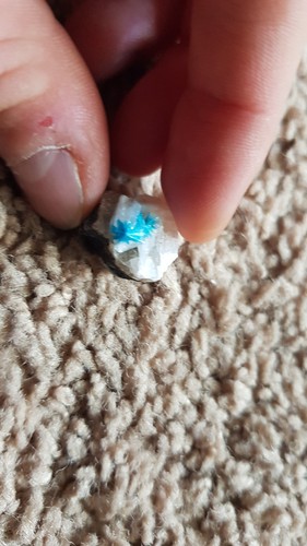 Tiny cavansite crystal - tiny,