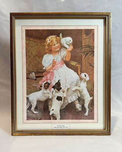 Framed print the white - print,