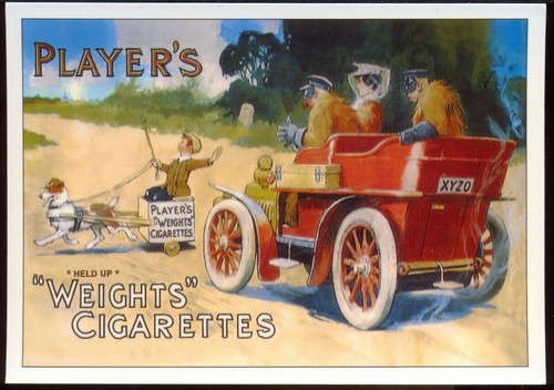 Modern postcard players - modern,