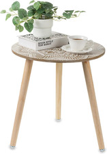 Small round Side Table: Boho