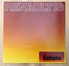 Renault 18 Estate Brochure - circa 1980