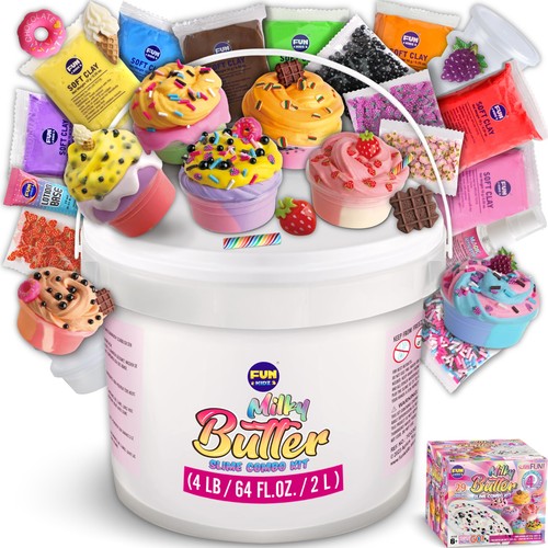 Milky butter slime bucket - lb,