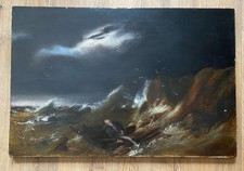 Antique Oil On Canvas Painting