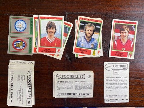 Panini football 1985 stickers - football,