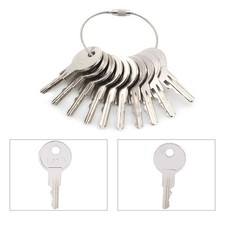 10PCS Ignition Keys w/Key Ring