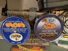 2 X Vintage Biscuit Tins