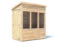 Dunster House Potting Shed Pent Roof W4' x D6' (W1.2 x D1.8m) Overlord Modular