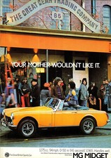 Original 1972 Advert British Leyland MG MIDGET Sports Cars (3) Vintage Print Ad