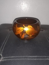 Vintage Oriental Handpainted Lion Fish/Koi Bowl