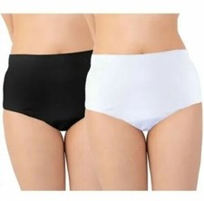 Ladies INCONTINENCE BRIEFS WASHABLE WITH PAD Briefs Pants Knickers S-3XL
