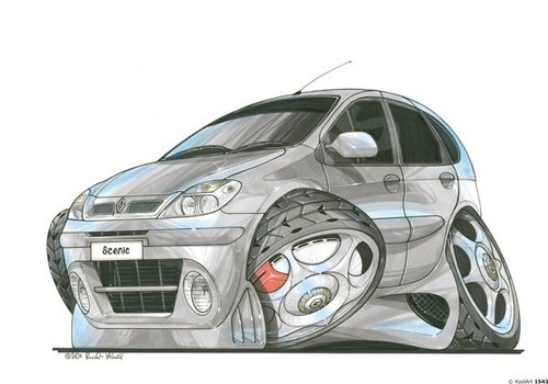 Renault scenic silver koolart - renault,
