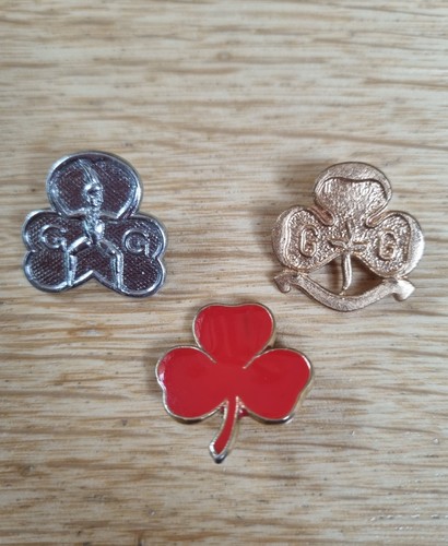 Vintage girl guide pin - x,