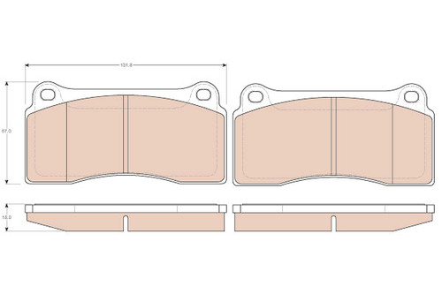 New brake pad set disc - new, set,