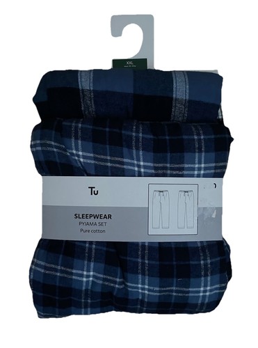 Mens check sleepwear pyjama - mens,