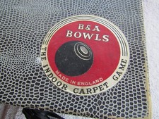 Vintage B & A Carpet Bowls