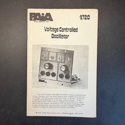 Vintage paia electronics inc - electronics,,