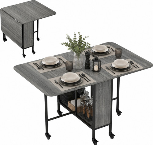 Mobile drop leaf table - leaf,