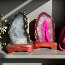 Agate Geode Lamp: Luna by