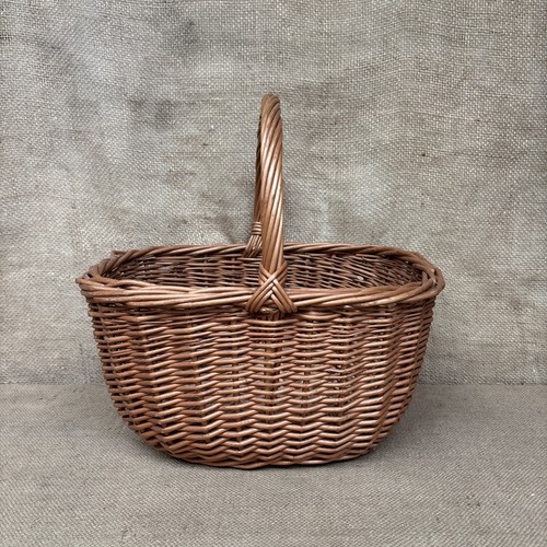 Vintage wicker shopping basket - vintage,